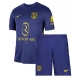 Billige Fotballdrakt Atletico Madrid Alexander Sorloth #9 Replika Bortedraktsett Barn 2025-26 Kortermet (med bukser)